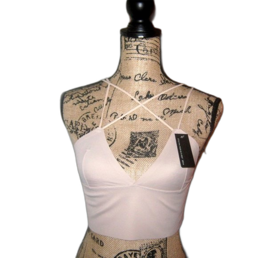 Youmita Medium Rosedust Laser Cut Bralette NWT